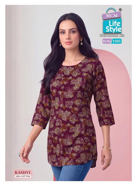 MCM kashvi vol-15 short top kurtis wholesaler